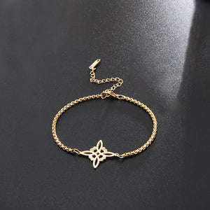 Witch Knot Cuff Stainless Steel Bracelet
