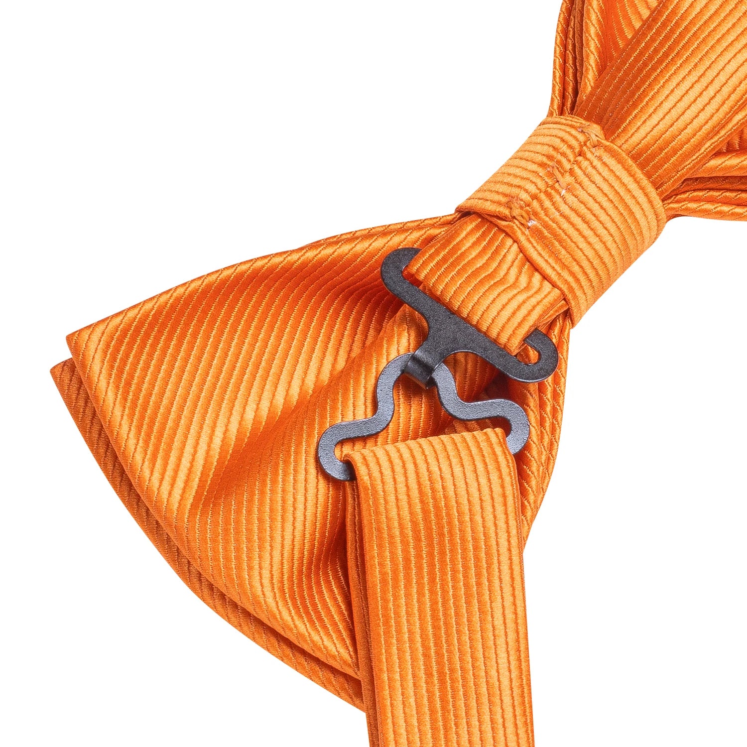 Solid Silk Bow Tie Hanky Cuff Links Set