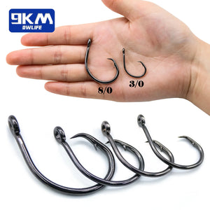 25~50Pcs High Carbon Steel Circle Hook