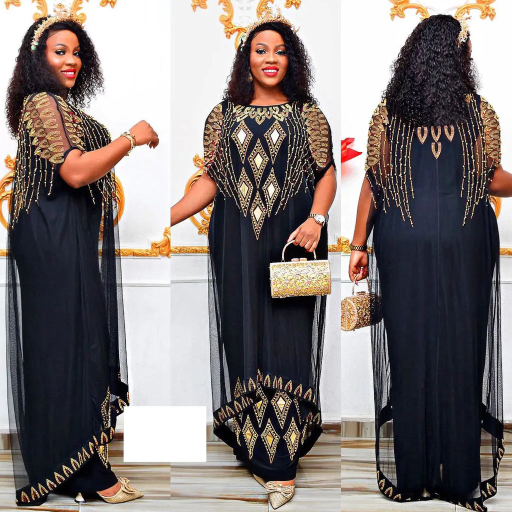 Fake Two-Piece Traditional African Dress