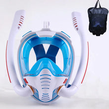 Double Tube Silicone Full Dry Diving Mask