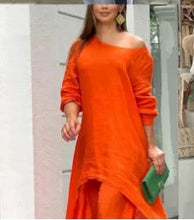 Cotton Linen Casual 2 Piece Set