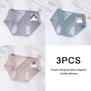 3PCS Large Flow Menstrual Briefs