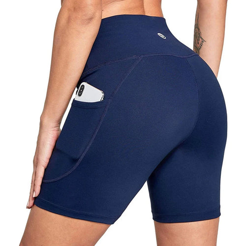 High Waist Pocketed Sport Shorts