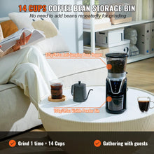 VEVOR 40MM Conical Burr Grind Setting Coffe Bean Electric Espresso Coffee Machine