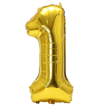 32inch Rainbow Gradient Number Foil Balloons