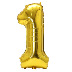 32inch Rainbow Gradient Number Foil Balloons