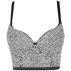 Rhinestone Sequined Cami Top