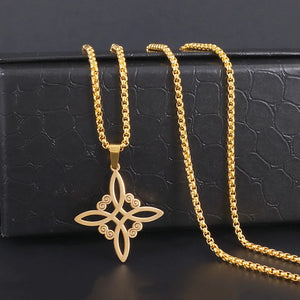 Witch Knot Cuff Stainless Steel Bracelet