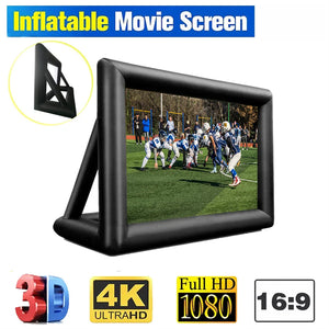 Outdoor Giant Inflatable Blow Up Home Theater Projection Screen With Blower & Accessories