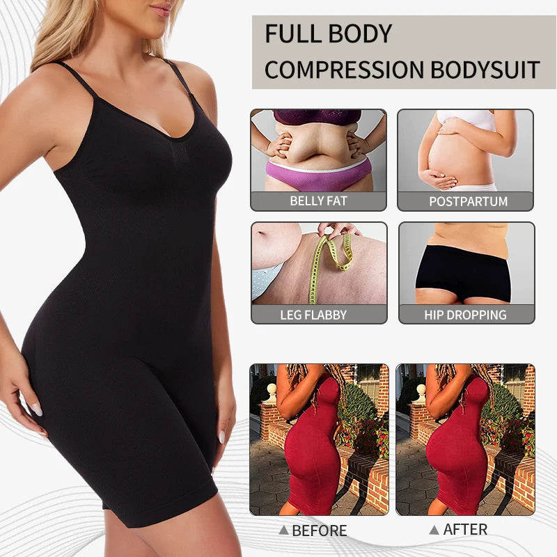 Tank Top Style Tummy Control Full Body Anti Chafing Shaper