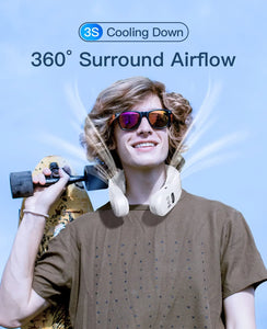 Wearable Rechargeable Portable 3 Speed Neck Fan