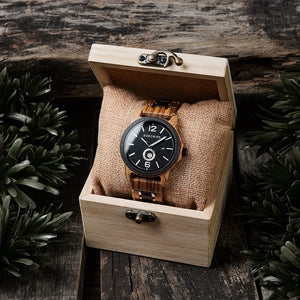 Wooden BOBOBIRD Japanese Movement Quartz Wristwatch