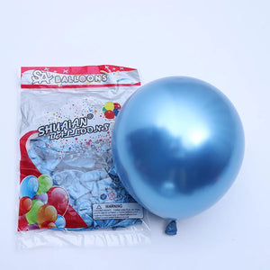 50 pcs 5" Chrome Metallic Helium Balloons