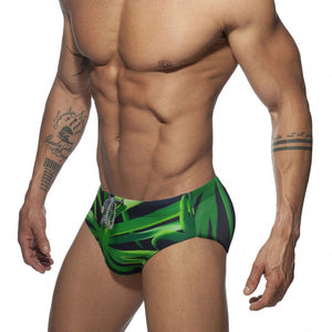 Colored Hearts Slim Fit Swimming Briefs