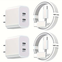 2Pack IPhone Charger 40W Dual Port Charging Block With 6FT USB C Charger Cable
