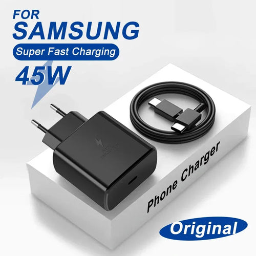 45W PD Super Fast Charger USB C Charger for Samsung Galaxy