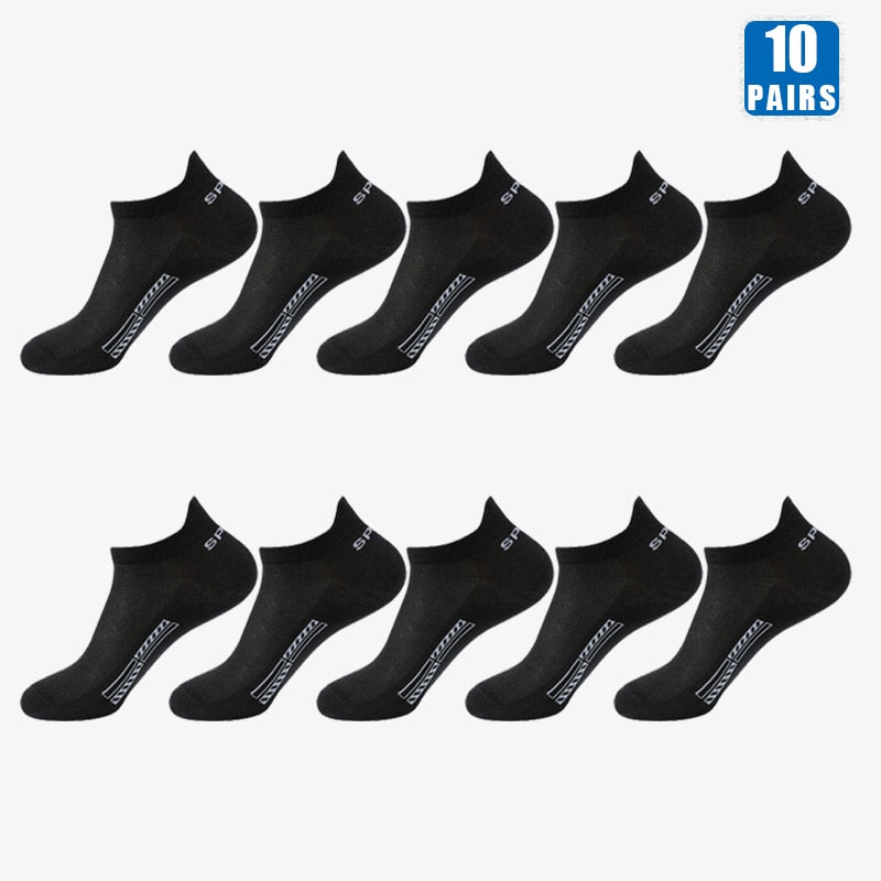 10 Pairs Cotton Crew Ankles