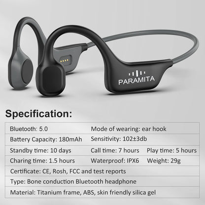 Classic DG08 Bone Conduction Headphone with MIC BT 5.3