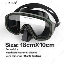 JUNHAINS Anti-fog Tempered Glass Breathing Tube and Mask Snorkeling Set