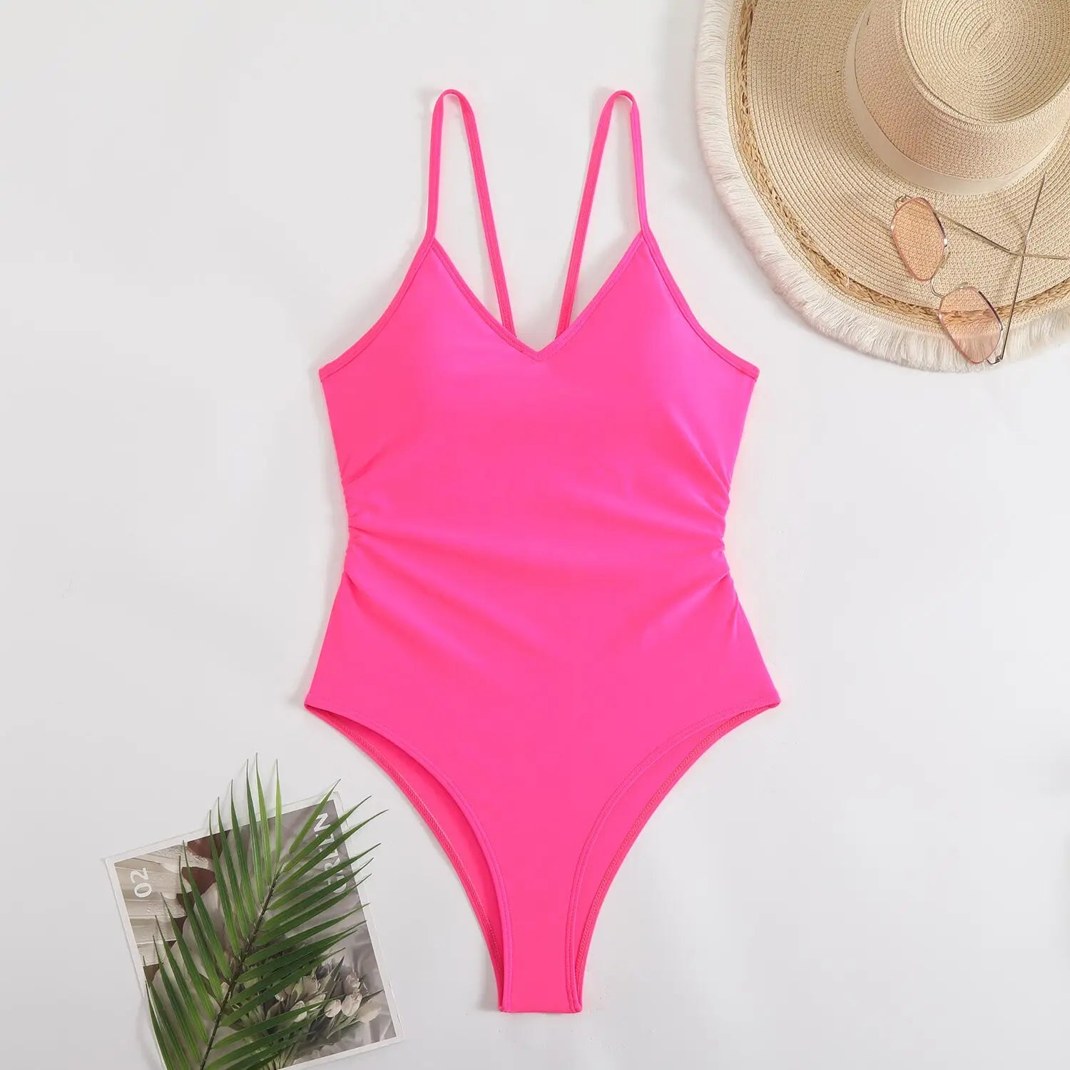 One Piece High Leg Bathing Suit