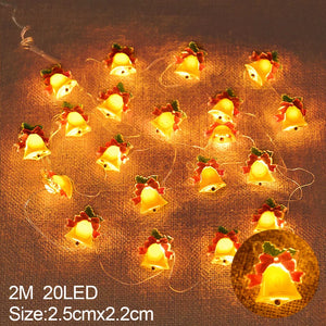 2M 20LED Santa Claus Snowflake LED Light String