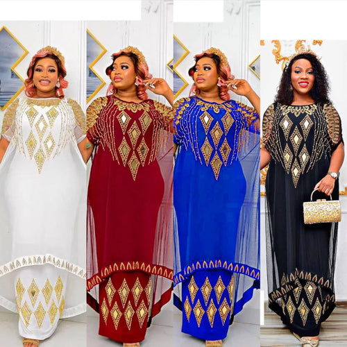 Fake Two-Piece Traditional African Dress