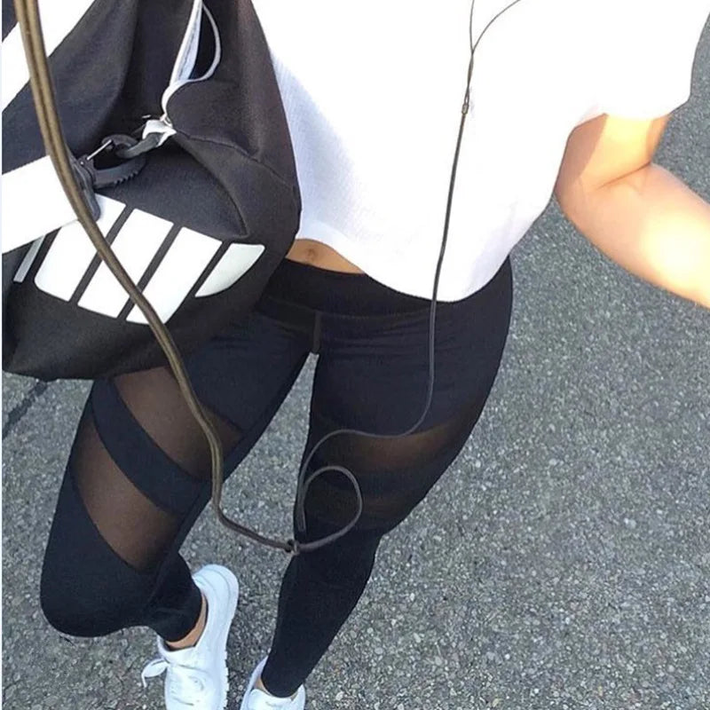Mesh Patchwork Sport Leggings