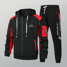 Zippered Hooded Jacket and Pants Set