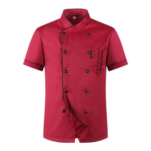 Short Sleeve Restaurant Chef Kitchen Work Uniform