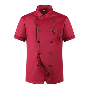 Short Sleeve Restaurant Chef Kitchen Work Uniform
