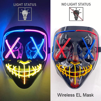 The Purge Horror Wireless LED Glow Mask