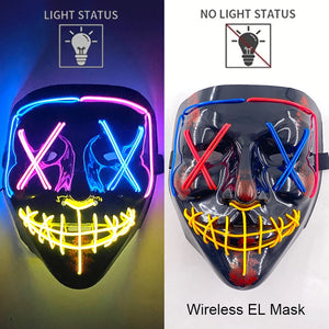 The Purge Horror Wireless LED Glow Mask