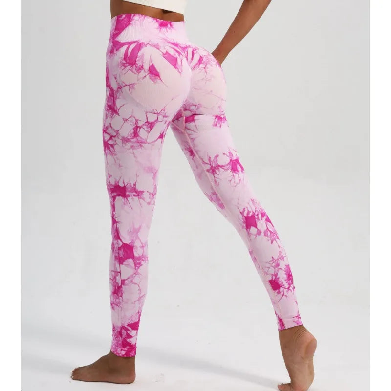Seamless Tie Dye High Waist Leggings