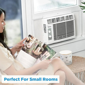 5,000 BTU EasyCool Small Window Air Conditioner up to 150 Sq. Ft. with Easy-to-Use Mechanical Controls