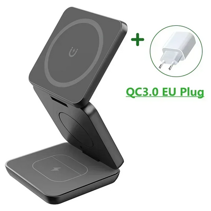 3 In 1 Foldable Magnetic Wireless Charger Stand For iPhone