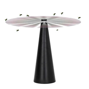 Spinning 2pcs Fly Repellent Table Fan with Holographic Blades f