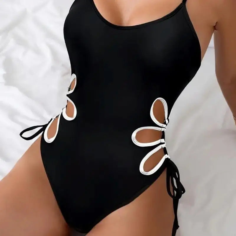 X7JD Cutout One-piece Bathing Suit