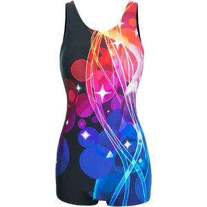 Digital Print One Piece Swimsuit