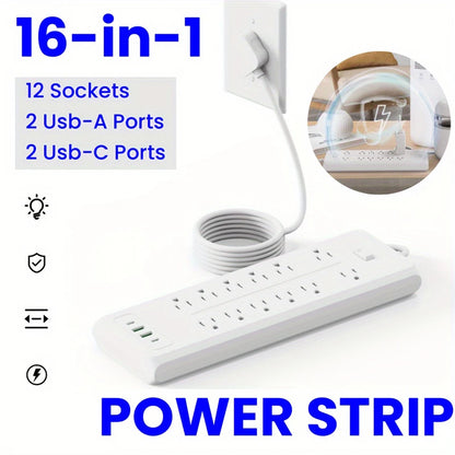 US Plug Multipurpose Power Strip Extension Cord