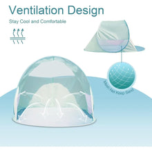 UPF 50+ Pop Up Beach Tent for 2-3 People with 360 Ventilation t
