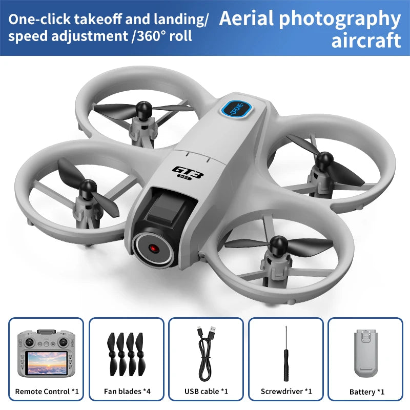 Xiaomi GT3 MAX 8K HD Mini Foldable LED Dual Camera Motor Intelligent Obstacle Avoidance Quadcopter