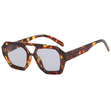 Thick Frame Double Bridge Polygon Sunglasses
