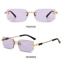 UV400 Rimless Rectangle Sunglasses
