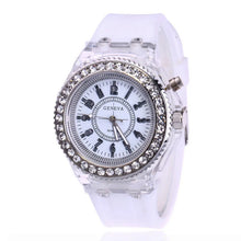 UTHAI Glow Back Rhinestone LED Trendy Wristwatches