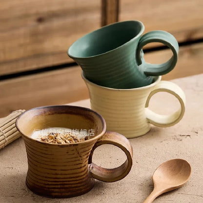 Japanese Coarse Pottery Retro Cappuccino Cup