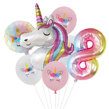 7pcs Unicorn Themed Party Balloons