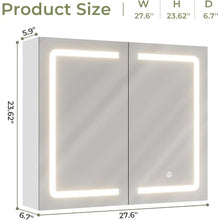 Bathroom Medicine Cabinet with Mirrors and Led Lights