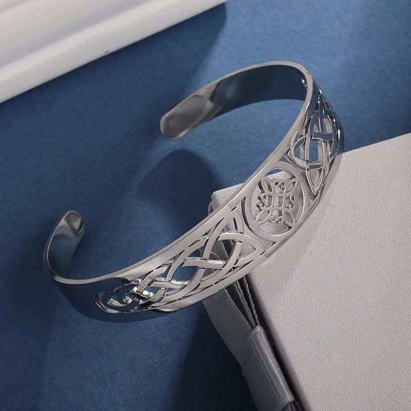 Witch Knot Cuff Stainless Steel Bracelet
