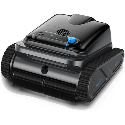 Robotic Pool Cleaner Powerful Wall-Climbing with Scrubber Brushes & Smart Path Navigation